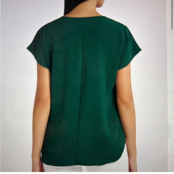 Beacon Apparel Avianna Tie Front Blouse White Large Stitch Fix‎ New With Tags - Picture 2 of 7